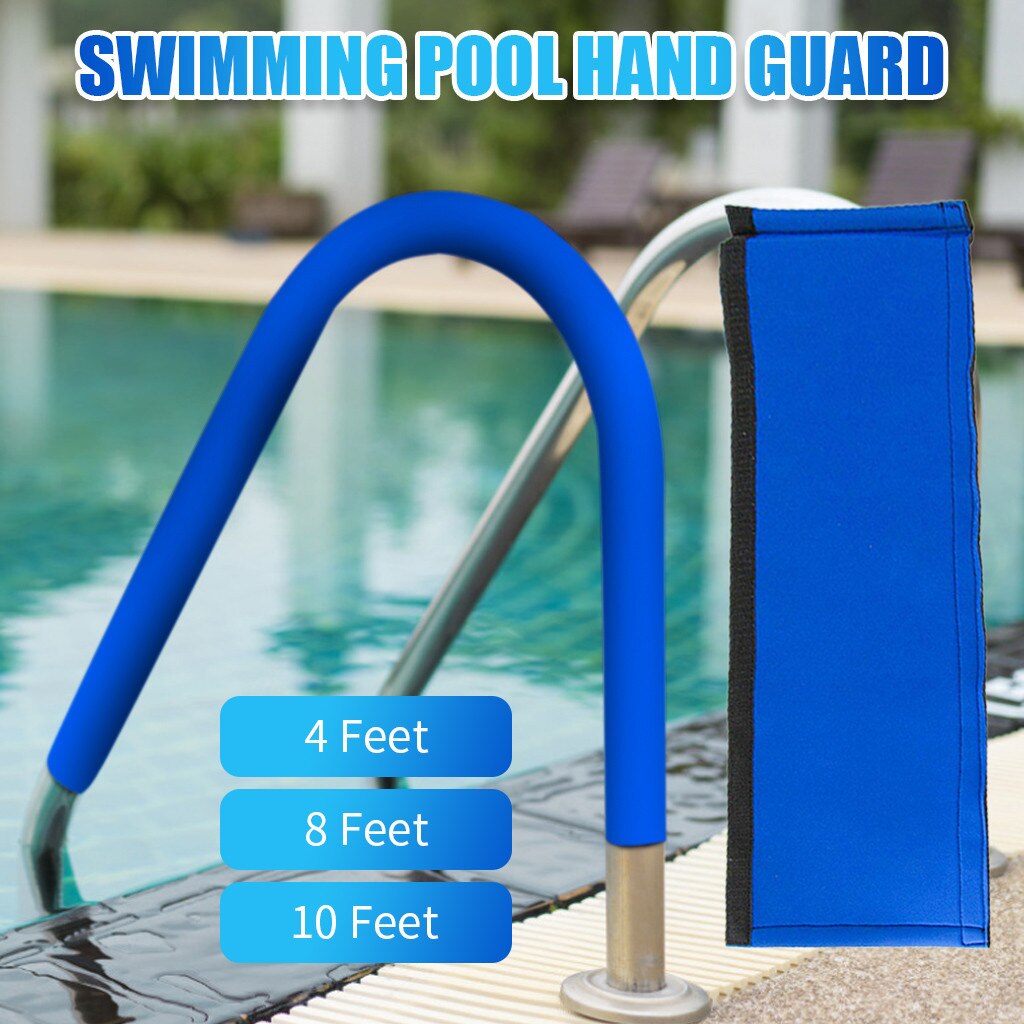 4/8/10 Feet Swimming Pool Hand Rail Cover Blue Grip for Pool Handrails Soft Armrest Protector Swimming Pool Hand Rail Cover L709