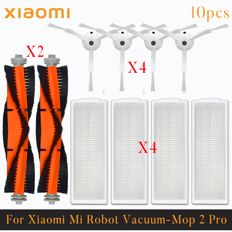Voor Xiaomi Mi Robot Vacuüm-Mop 2 Pro/Lite MJST1SHW MJSTL Hepa Filter Mop Doek Belangrijkste Zijborstel Mijia Stofzuiger Accessoires: plum