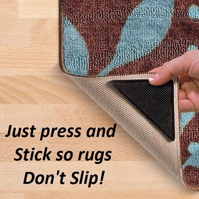 4pcs anti slip tape Tapijt Tapijt Mat Grijpers Ant... Grandado