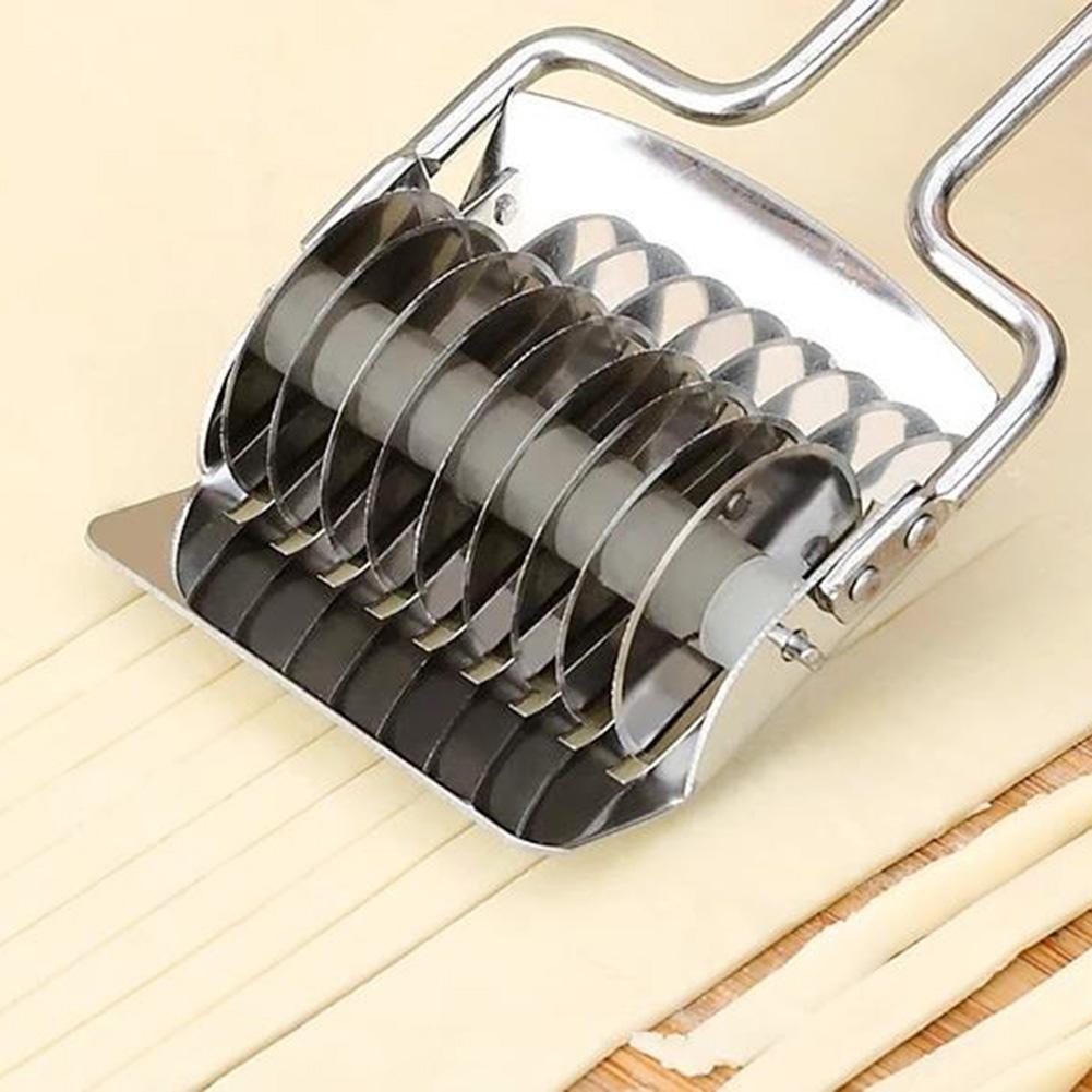 Rvs Roller Cutter Shredder Spice Noedels Slicerpastry Bakken Tool Pie Pizza Cookie Cutter Lattice Roller Cutter