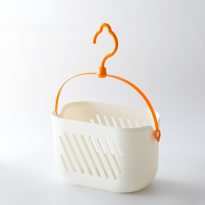 Hangende opbergmand - Multifunctionele open plastic organizerbox, geschikt voor badkamer, keuken en thuisgebruik: Black