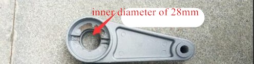 Sway Crank Maintenance Barrier Gate accessories Wejon Crank replacement part: diameter 28mm