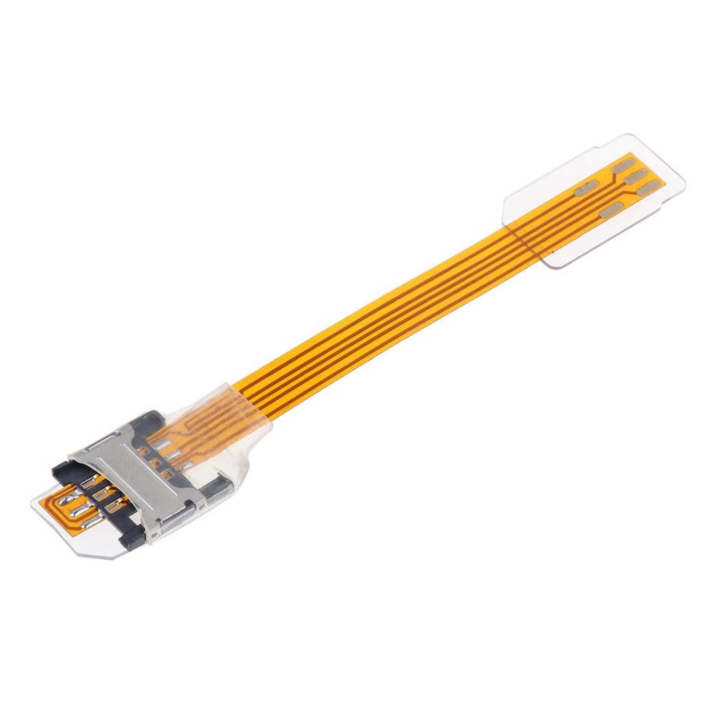 1 Piece Dual SIM Card External Extension Converter Flex Cable Adapter Support for Phone