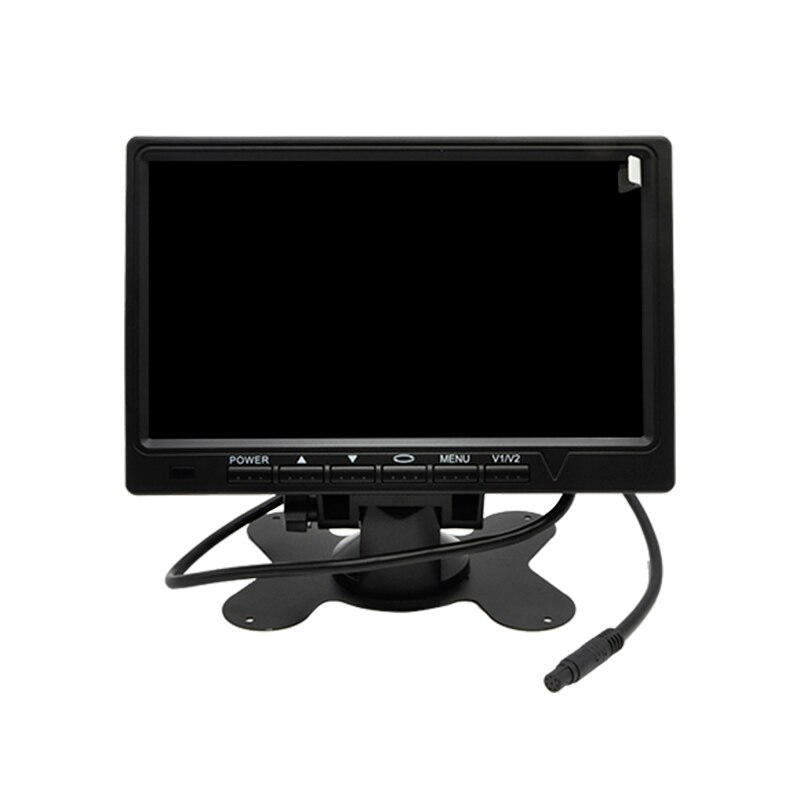 7 inch tft lcd-monitor hd-kleuren auto-achteruitkijkmonitor 2- kanaals video-ingang auto-onderdelen