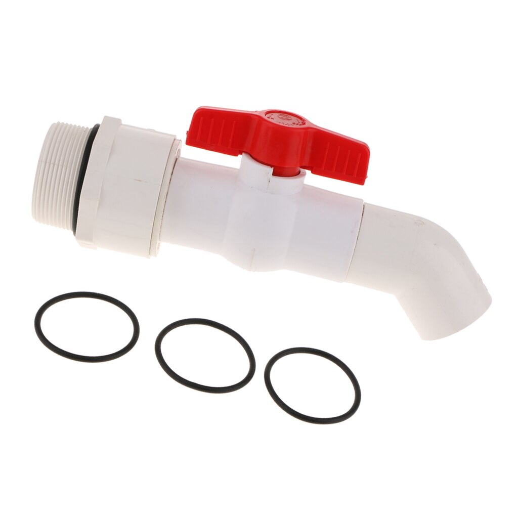 40mm Outlet Plastic Drum Barrel Spigot Faucet Taps 45 Degree DN50 (2inch) Connection