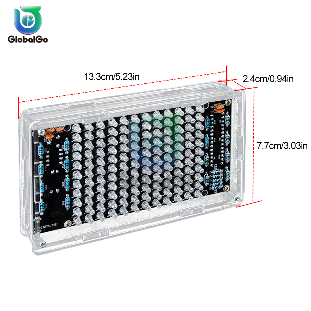 LED Musique Spectre Affichage ￉cran Color￩ Haut-Parleur DIY Kit pour Pratiquer L'assemblage ￉lectronique Produits