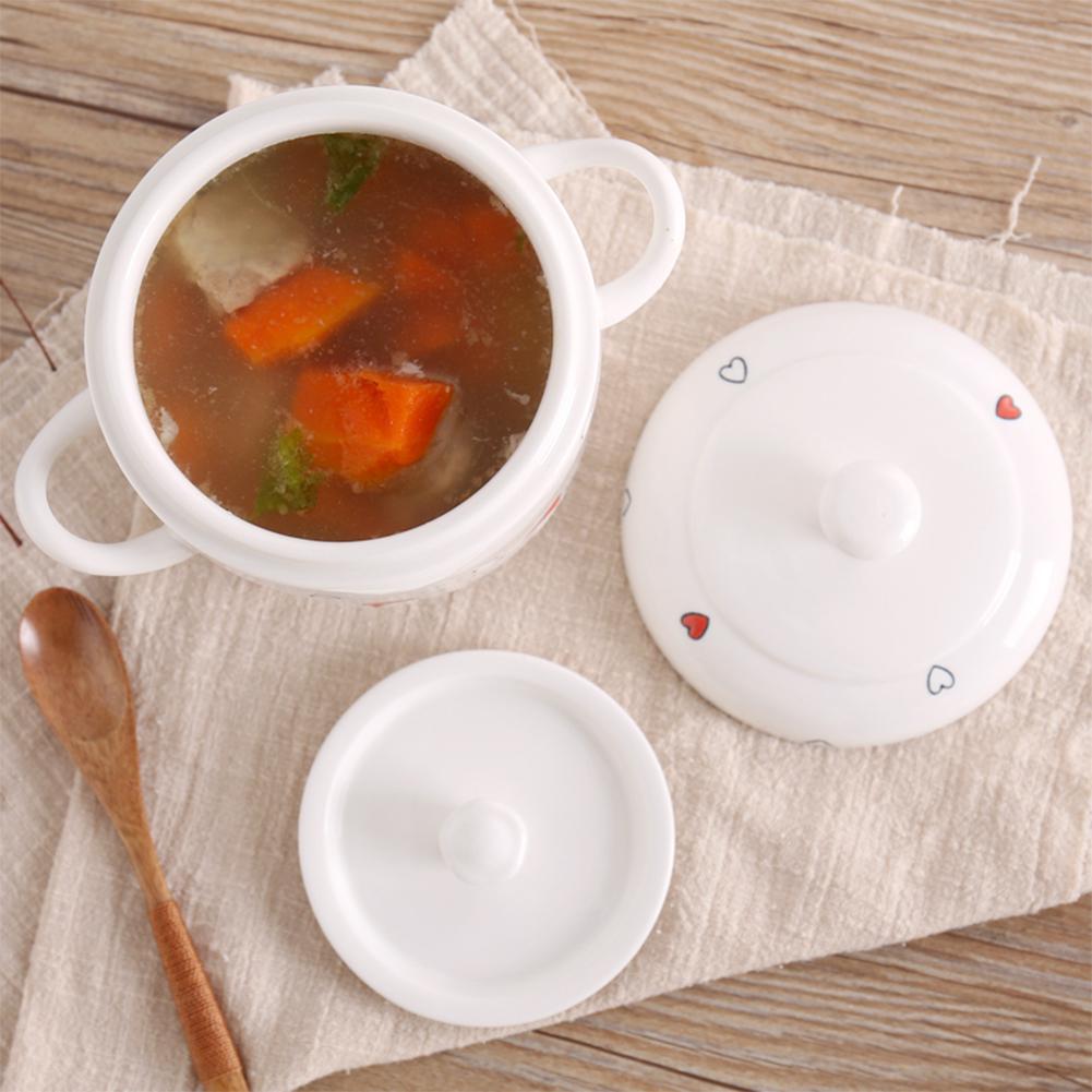 LanLan lindo estofado de cerámica con dos orejas microondas cocina a presión disponible para Cocina