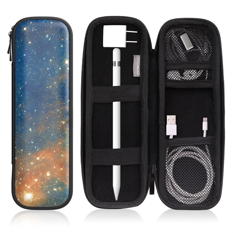 Houder voor apple pencil, pu lederen hoes, draagtas, hoes voor apple ipad 9.7 pro, potlood/pen, surface pen: Hemelster