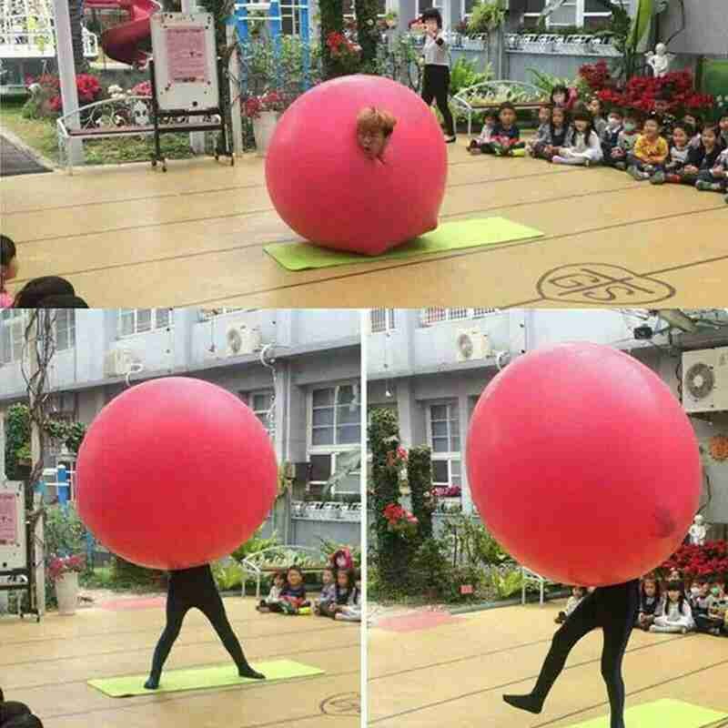 1pcs 72 Inch Red Latex Balloons Inflatable Round Climbing Toy Balloon Wedding Large Balloon Party Decoration Birthday Decor N1G9