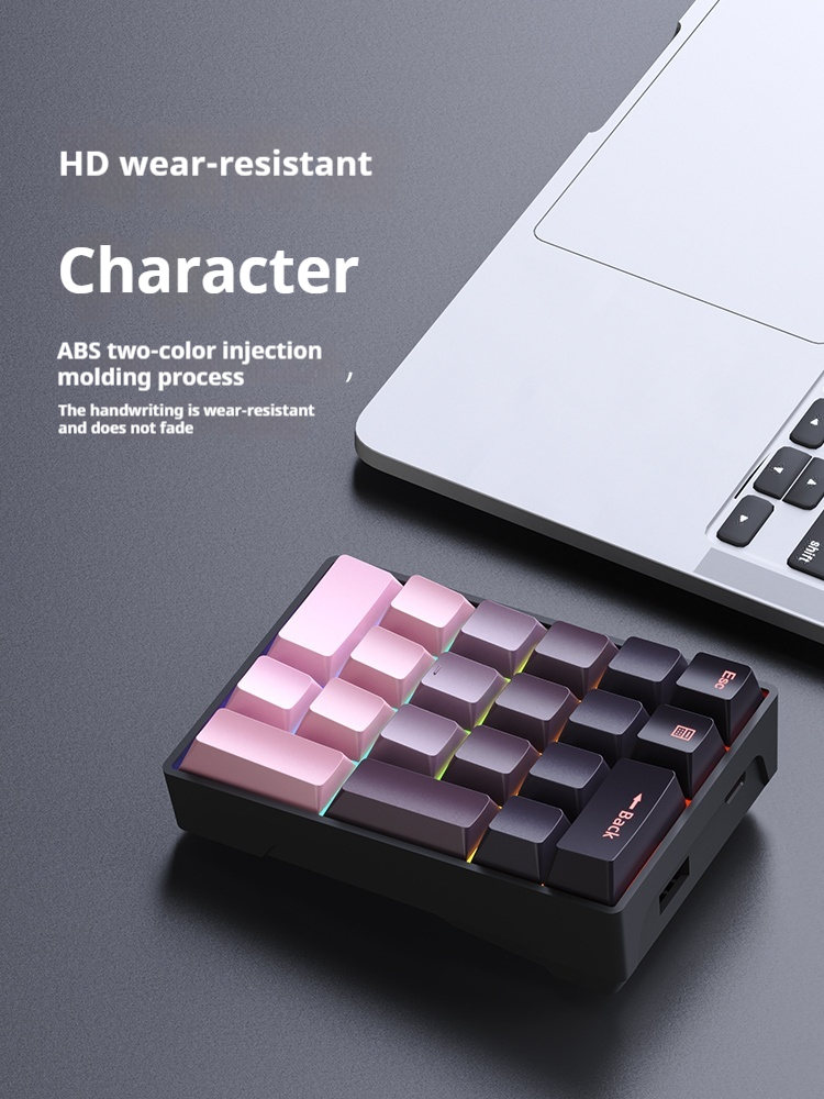 Forgeant F20 Keypad Mini Wired Numeric 20Keys External Keypads Customization ABS For Pc Computer Accessories Number Pads