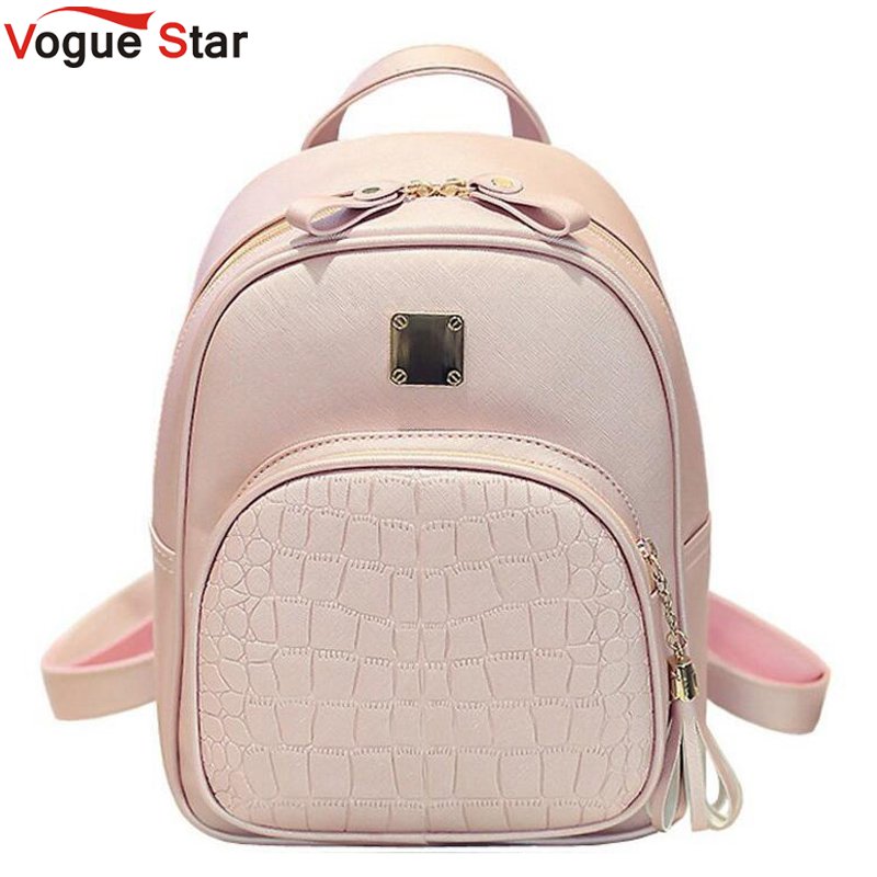 Mochila De piel con estrella de la para mujer, morral escolar con lentejuelas de piedra para chicas adolescentes, Mochila pequeña de estilo pijo LB894