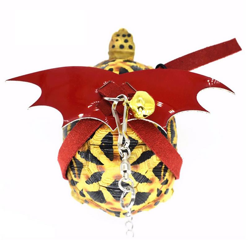 1 sztuka zwierzę domowe żółw zestaw smycz i uprząż kreatywne szelki smycze ze skrzydłami śliczne żółw Klatka piersiowa powrót smycze dla zwierzę domowe na wolnym powietrzu podróż