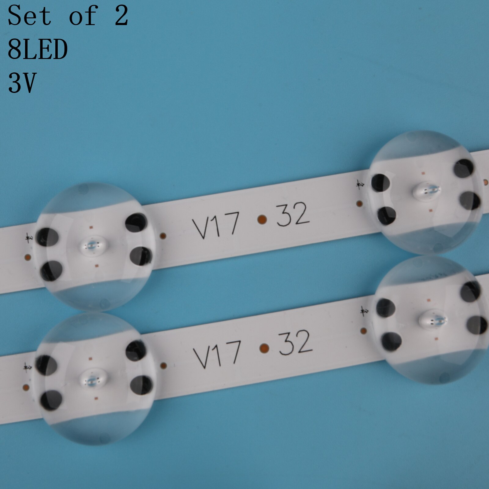 2 uds * 8LED tira de LED para iluminación trasera para LG 32LJ510V 32LJ510U HC320DXN-ABSL1-2143 LC320DXE (/)(A2) 6916L-2855B 32 V17 ART3 2855