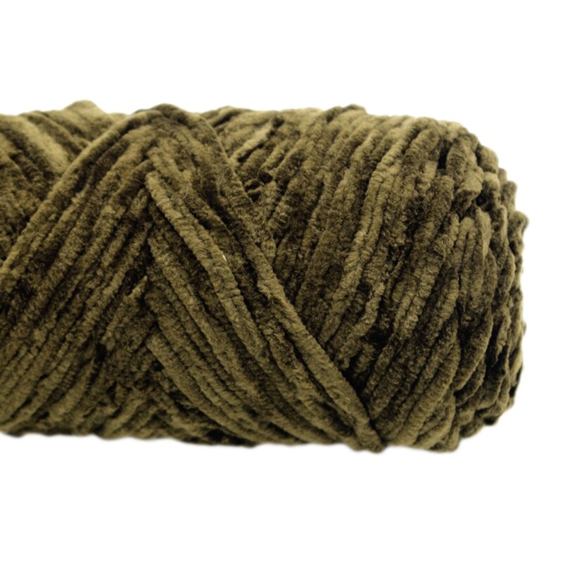 Fil Chenille en velours pour tricot à la main, fil de Crochet en fausse laine, moyen et épais, bricolage, écharpe artisanale, pull, fournitures de tricot: 5