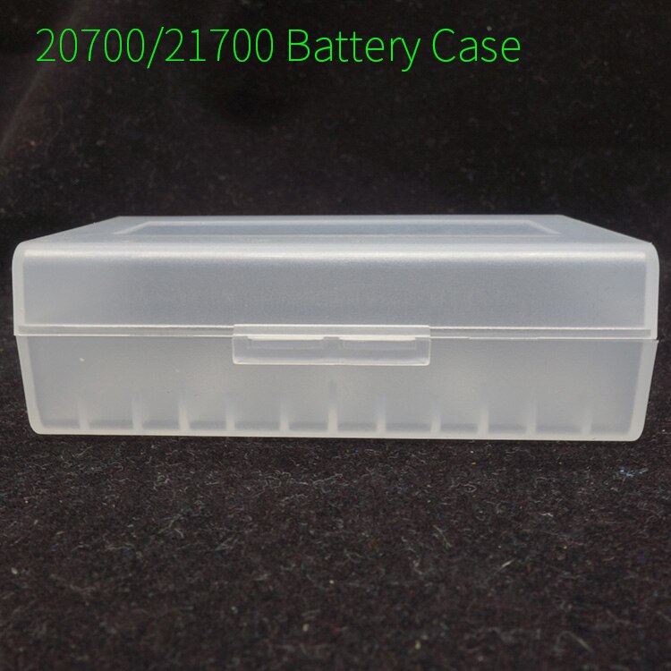 1Pcs 20700 Batterij Case Draagbare Plastic Dual Box Voor 21700 20700 18650 Doorschijnend Frosted