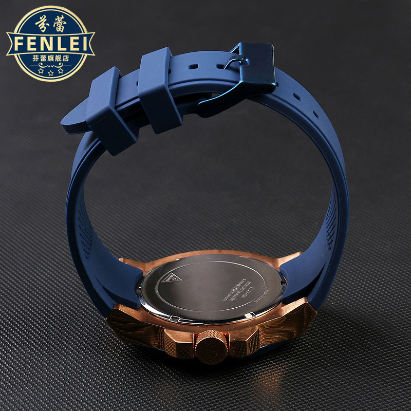 Para guess pulseira de relógio w0247g3 w0040g3 w0040g7 série azul masculino 22mm pulseira de relógio de silicone esporte à prova dwaterproof água pulseira de borracha