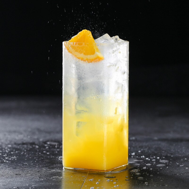 Verre fin carré nordique 250-500ml, style nordique, verres transparents, boisson froide, jus de Cola, café, lait, tasse, fournitures de cuisine de Restaurant