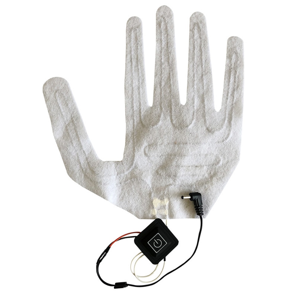 1Pc USB Beheizte Handschuhe Winter Warme Fünf-Finger Handschuhe Heizung Pad Elektrische Heizung Film Handschuh Heizung Blatt