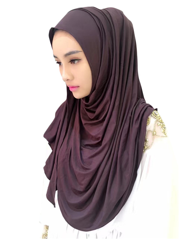 0TJ57 180*70 cm Solid Hijab Vrouwen Van Sjaals Moslim Hijaabs Hijab Mooie Mode Sjaal Cap (with1 Undescarf: TJ57004