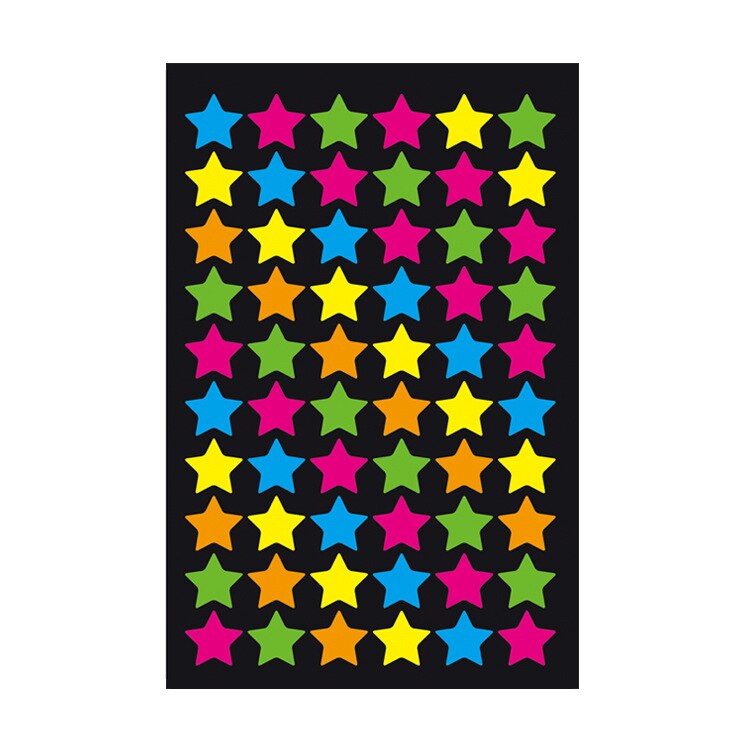 1Pcs Patroon Stickers Leuke Kleurrijke Stickers Decals Sticker Notebook Albums Decoratieve Laptop Klassieke Speelgoed Kinderen: Goud