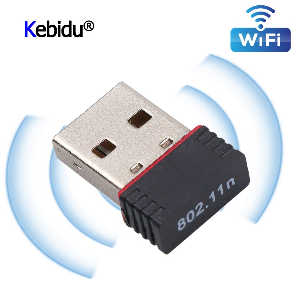 netværkskort usb 2.0 wifi trådløs adapter netværk lan kort 150 802.11 n/ g / b mt7601/ rtl 8188eu adapter til pc desktop – Grandado