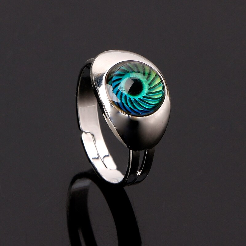 1Pc Eye Vorm Kleur Veranderen Stemming Ring Emotie Gevoel Temperatuur Ringen Vrouwen