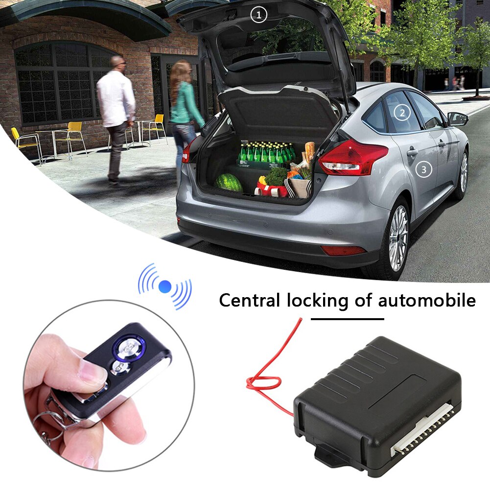 Kit de verrouillage de porte centrale de voiture, système d&#39;alarme sans clé, télécommande 410/T219