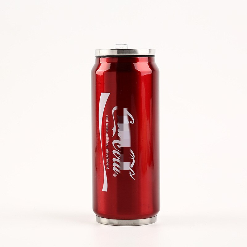 Cup Sports Water Cup 304 Stainless Steel Thermos Portable Thermos Outdoor Water Cup Travel: 350ml / Red