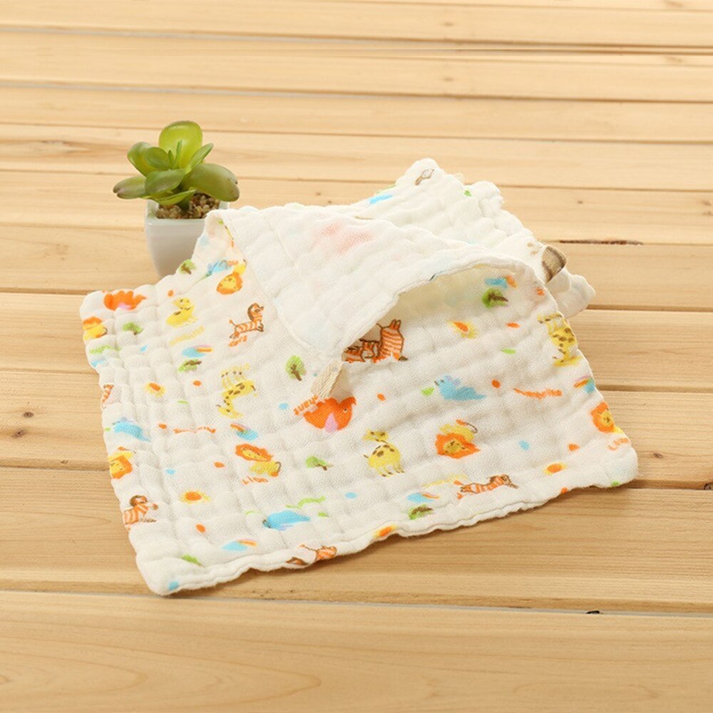 Serviette mouchoir en coton pour bébé | 10 pièces, Double couche, serviette douce en gaze, serviette de lavage de bain, draps et chiffons pour bébés, accessoire