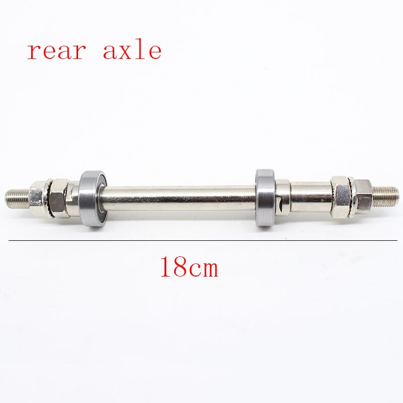 14CM 18CM Bicycle Wheel Hub Axle Front Rear 6000/6200 Bearing Solid Shaft Bicycle Axle Lever Bike Repair Tool Accessories: Yellow