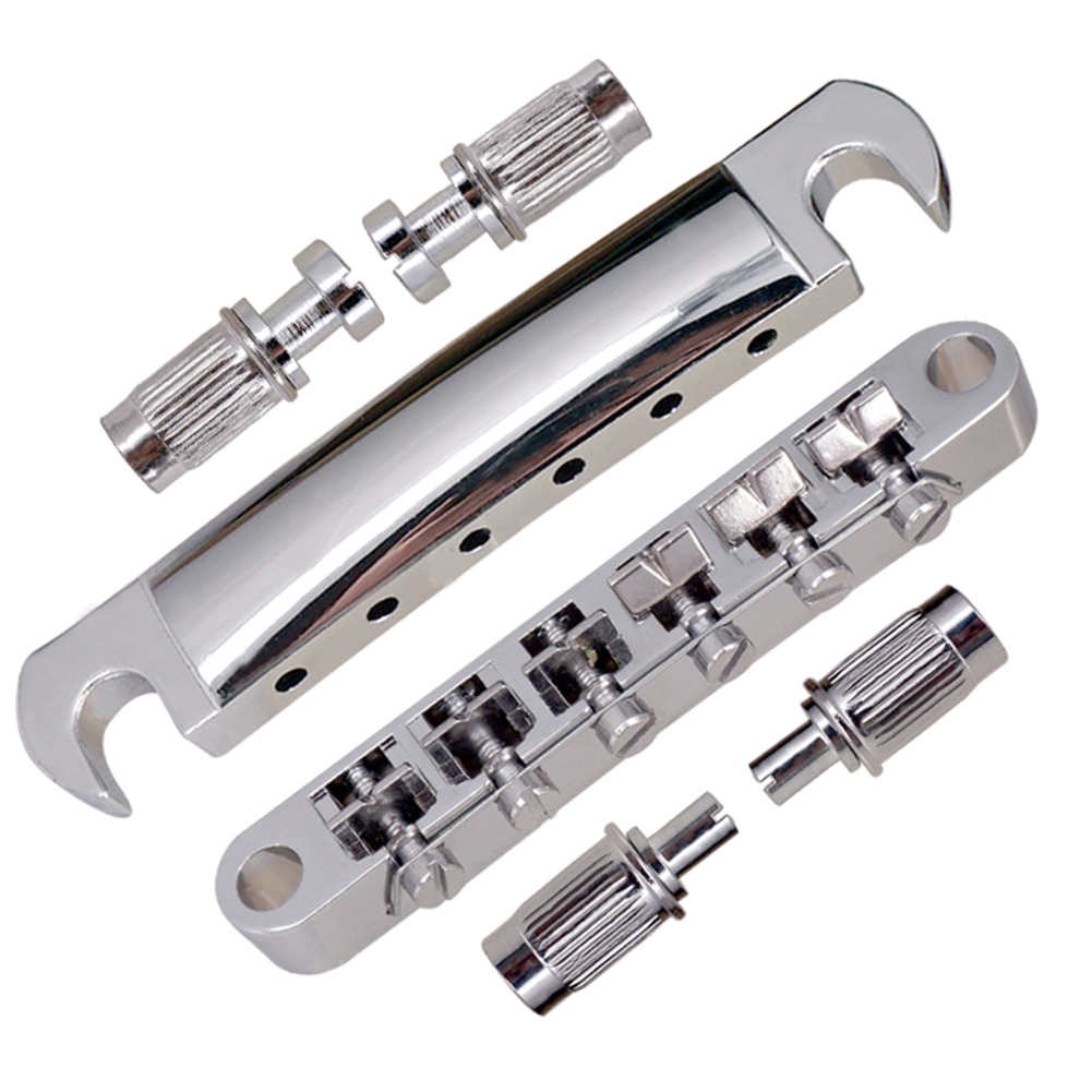 Multi-function Roller Saddle Bridge Tune-O-Matic Roller Saddle Bridge for Gibson LP SG Electric Guitar Accessories: Default Title