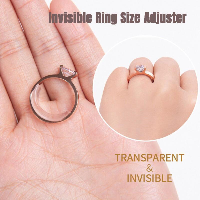 Ring Re-sizer 8 Sizes/Set Ring Re-sizer Invisible Ring Size Adjuster Silicone Invisible Ring Size Adjuster Reducer Ring Sizer Fi