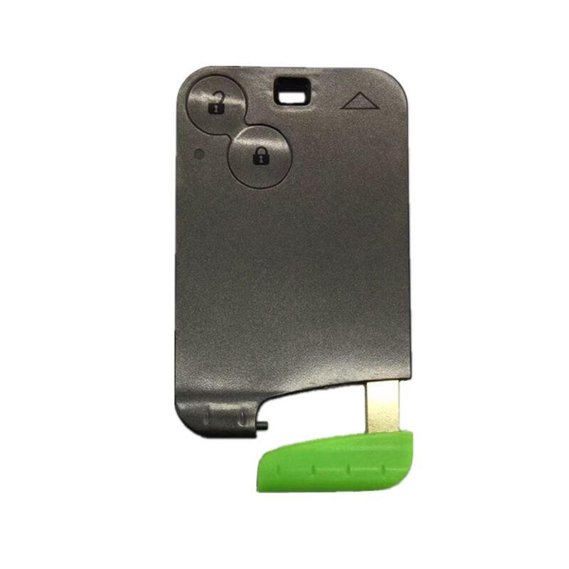 Vervanging 2 Knop Remote Key Card Shell Case Smart Card Key Case Voor Renault Laguna