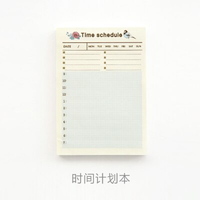1 stücke Kawaii Wöchentlich Monatlich Arbeit Planer Buch Tagebuch Agenda für freundlicher Schüler Schule Liefert: Zeit Planer