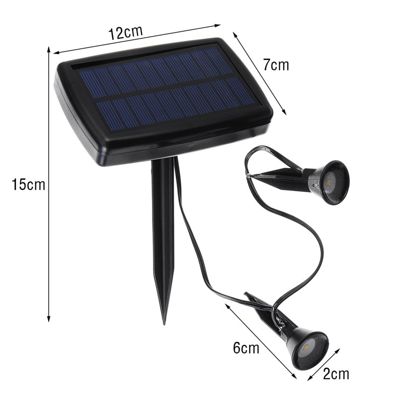 Style Garden Lawn Solar Powered Outdoor LED Spike Light Path Landscape Waterproof IP65 Mini Solar Flood Lawn Lamp