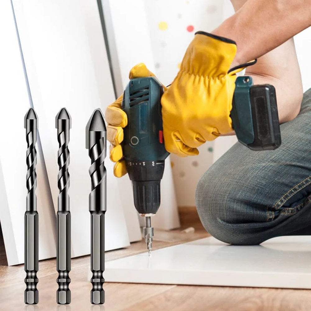 Brocas giratorias excéntricas de alta resistencia, juegos de brocas multifunción, 3/4 piezas, para madera, vidrio, azulejo y plástico