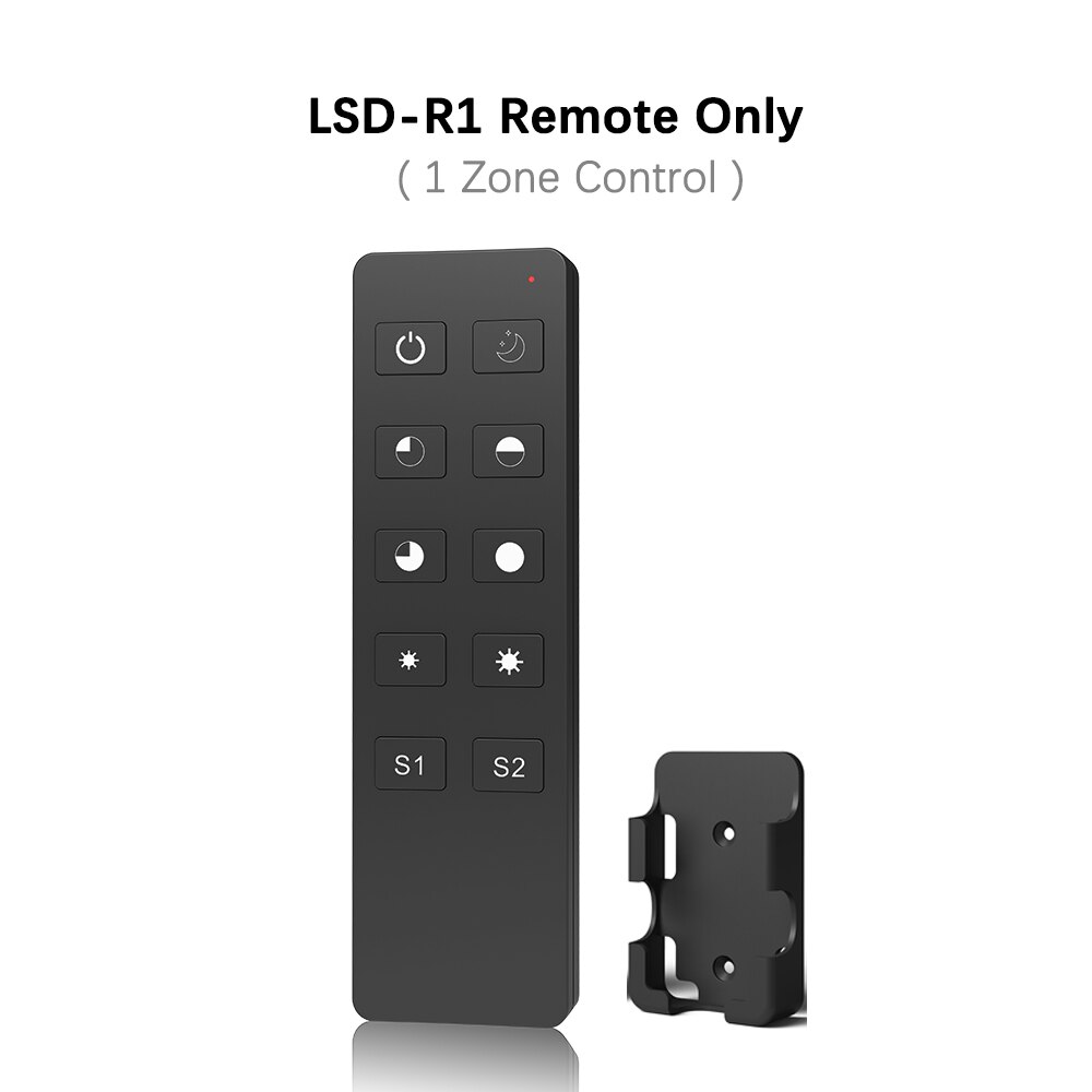 LED Dimmer 12V 24V 48V 6A/3A PWM Wireless Frequency Adjustable 2.4G RF LED Dimmer Switch ON OFF for Single Color LED Strip Light: LSD-R1 Remote Only