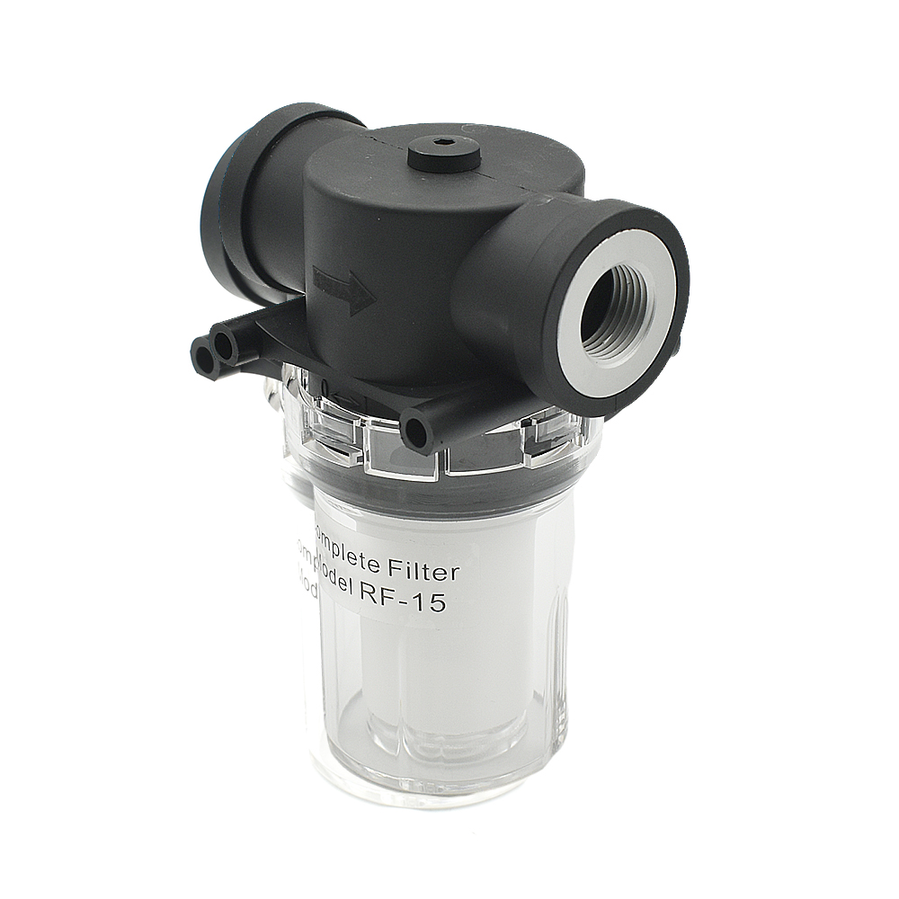 Vakuumfilter RF-15/20 Vakuumpumpenfilter mit großem Durchfluss, Unterdruck-Trennfilter, abnehmbar