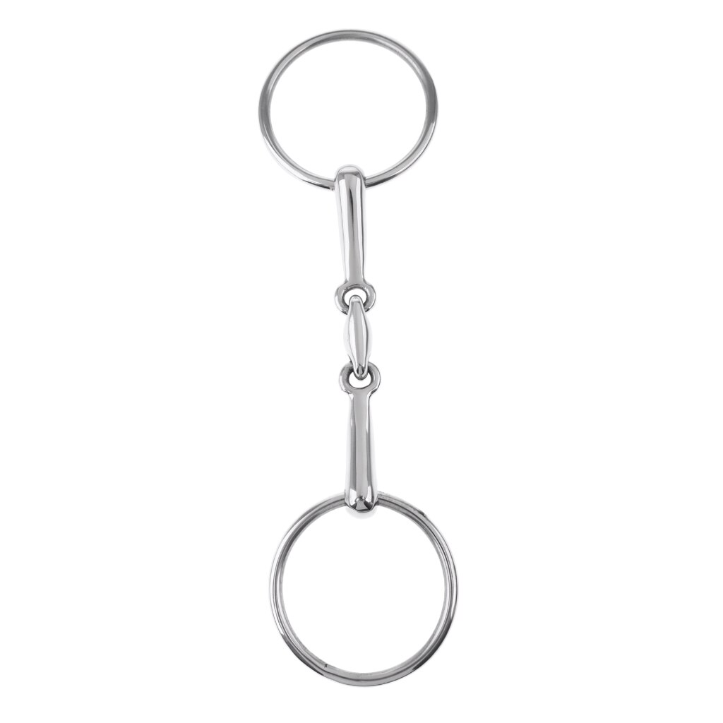 Rustfrit stål mundbid / snaffle bid hest  - 5 tommer , 13 mm, 5 '' western / engelsk