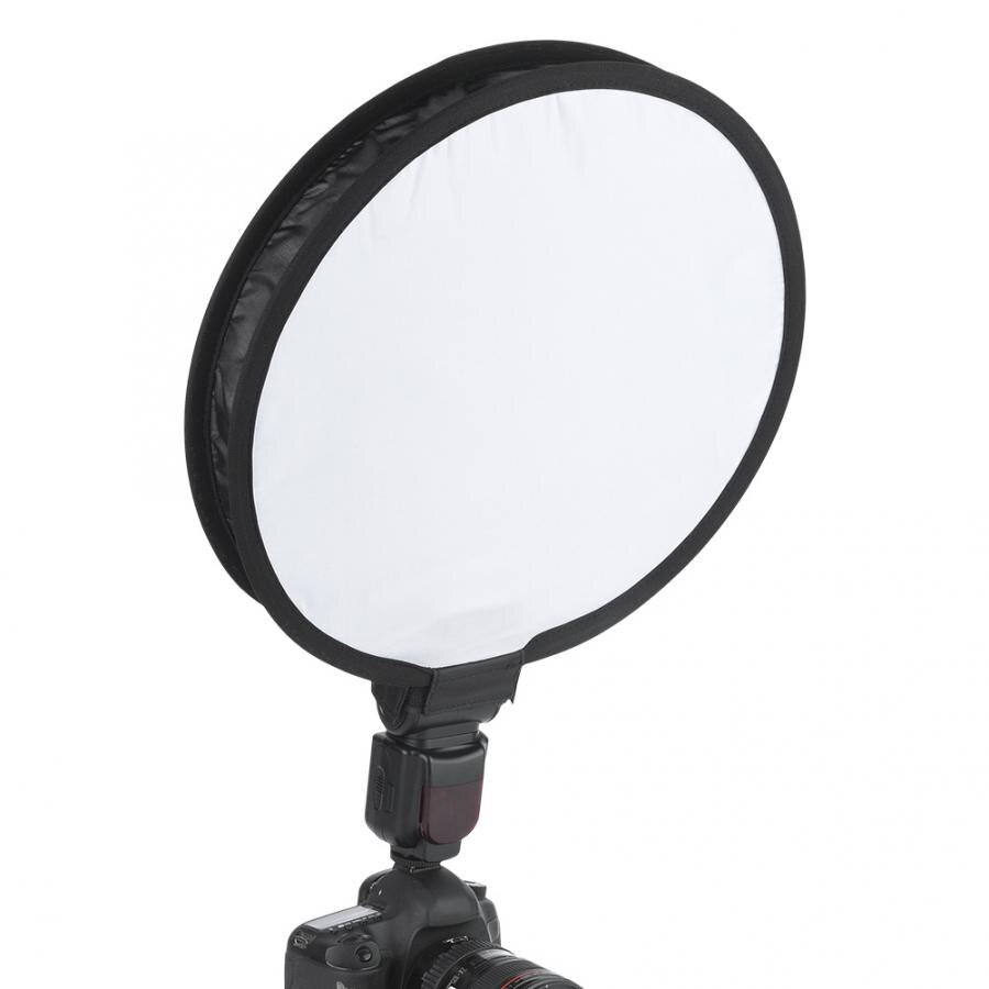 40 Cm Draagbare Opvouwbare Ronde-Vorm Speedlite Softbox Diffuser Voor Camera Flash Light Softbox Diffuser