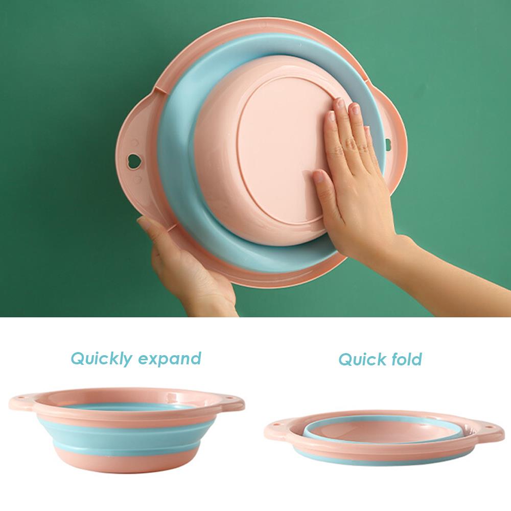 High Capacity Fruit Basin Collapsible Basins Folding Bucket Folding Basin Sport Canoe Outing Outdoor Portable Cleaning Supplies