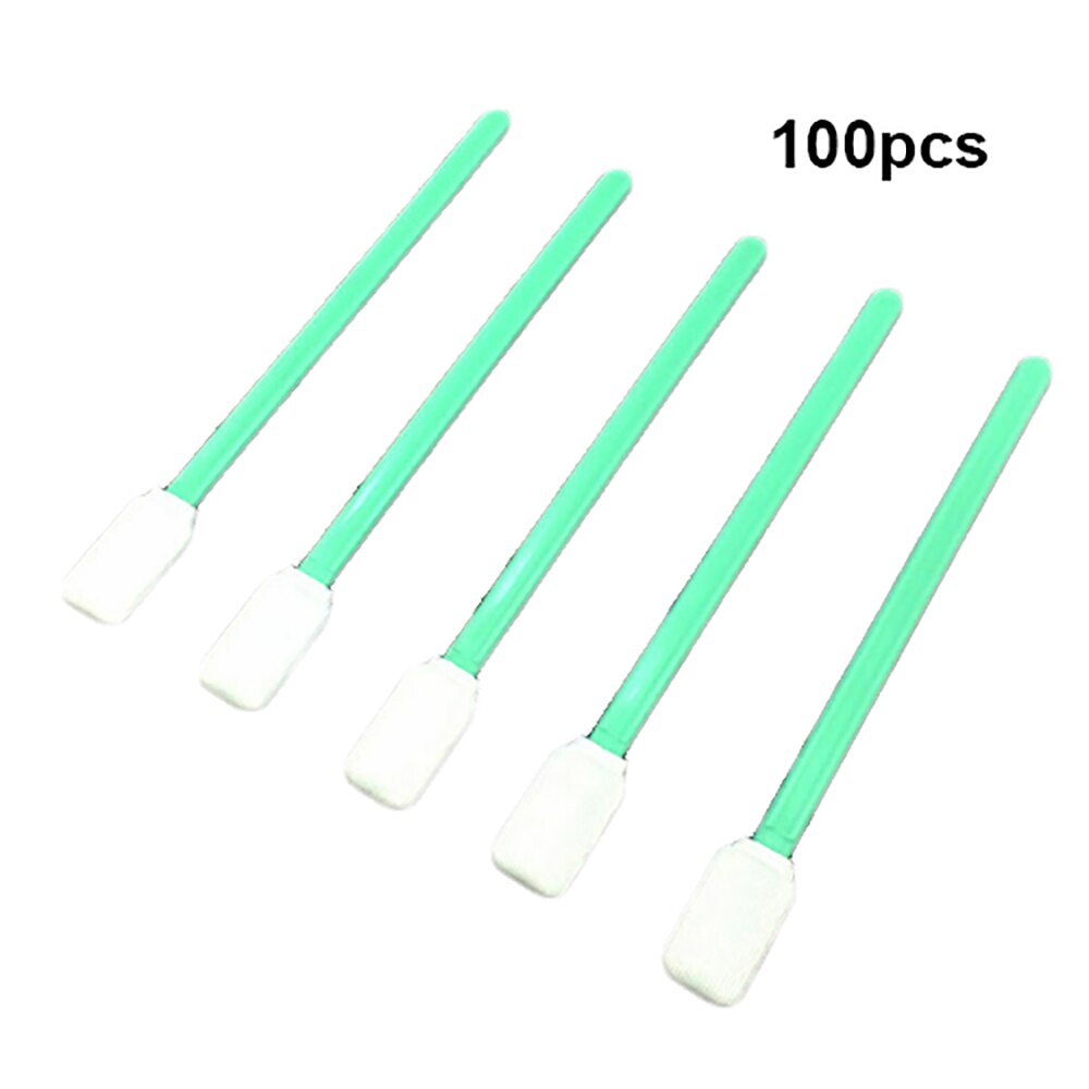 100 Stuks Printer Hoofd Swabs Doek Hoofd Getipt Solvent Swabs Printer Cleaner Foam Spong Doek Hoofd Cleaning Tools