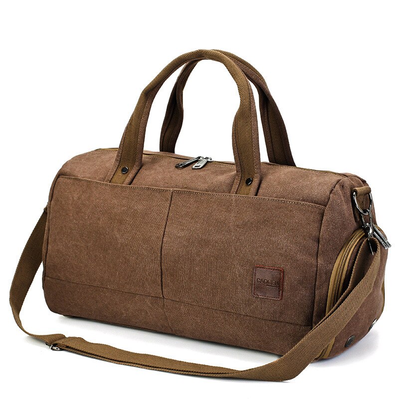Menn sport treningsstudio bag Fitness trening håndveske reise skulder helg bagasje bag til sko gymtas bolsa sekk de sporttas  xa105d: Kaffe