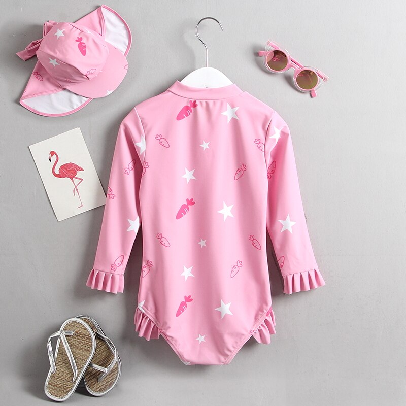 Swimsuit Baby Girl Long Sleeve Bathing Suit Child Grandado