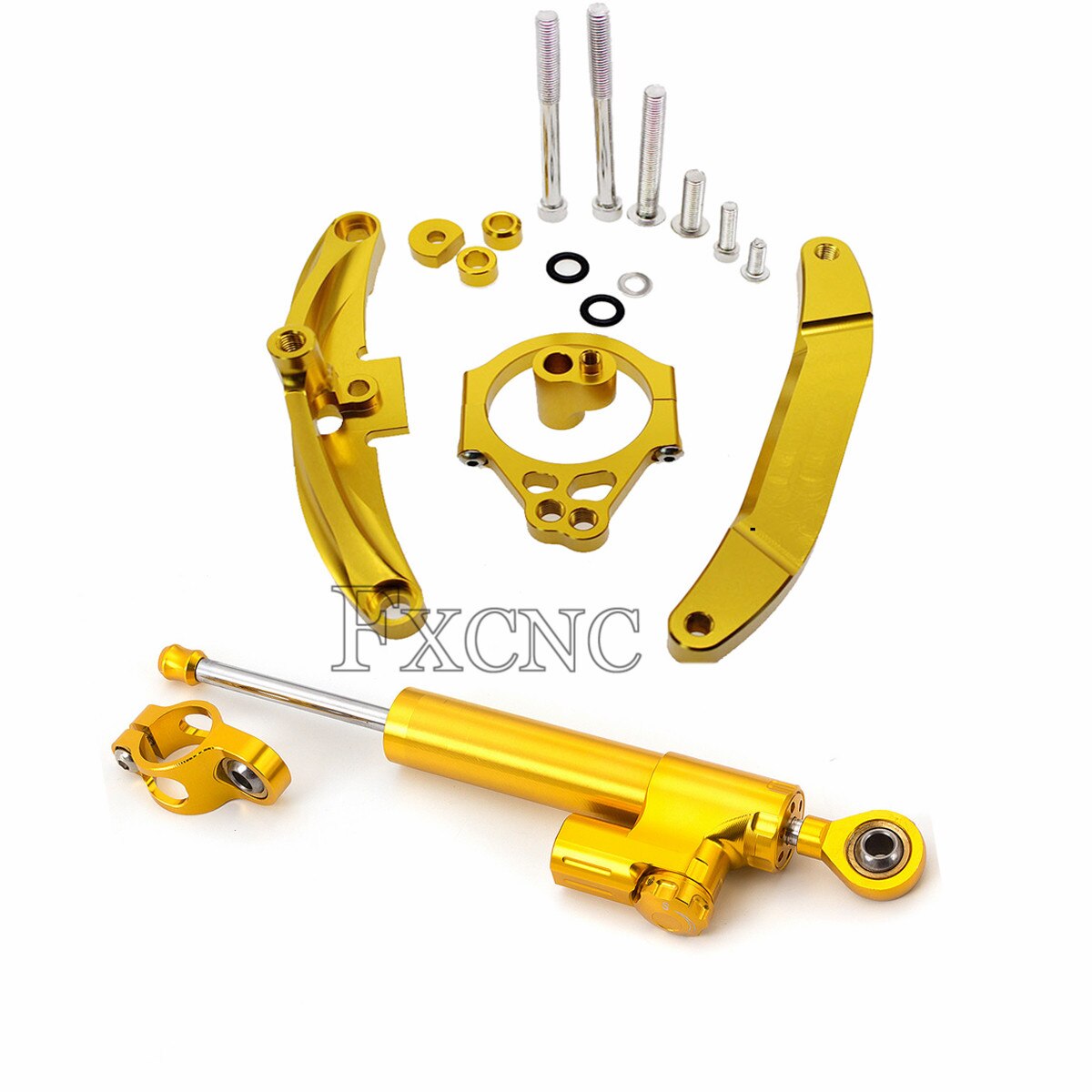 Lenkung Dämpfer Halterung einstellen für Yamaha FZ1 FAZER FZ1-N 2006 CNC Aluminium Stabilisator Lineare Dämpfer Montage Unterstützung