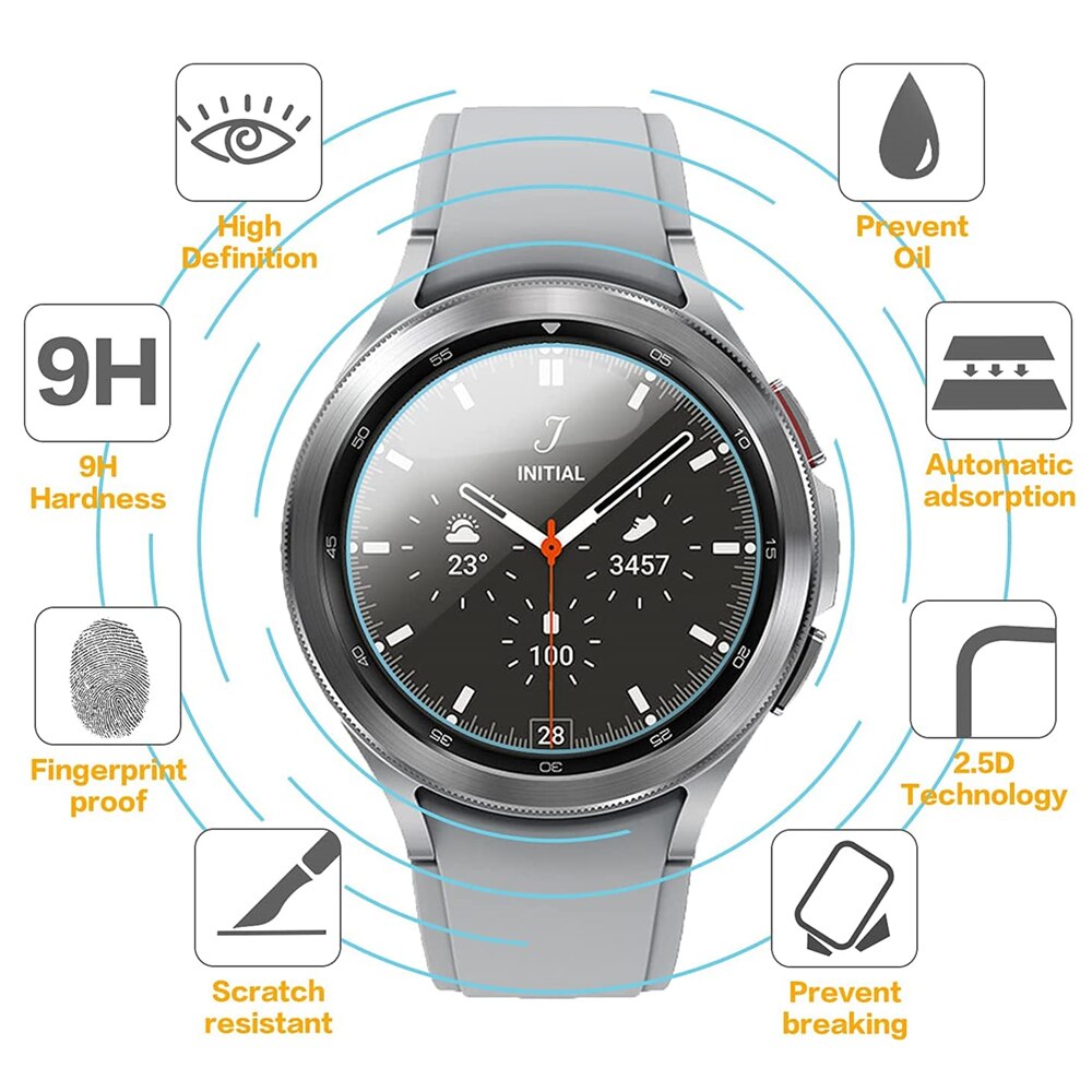 Für Samsung Galaxy Watch4 44mm 40mm Klassische Display-schutz 46mm 42mm HD Klar Gehärtetem Glas Film für Galaxy Watch3 45mm 41mm