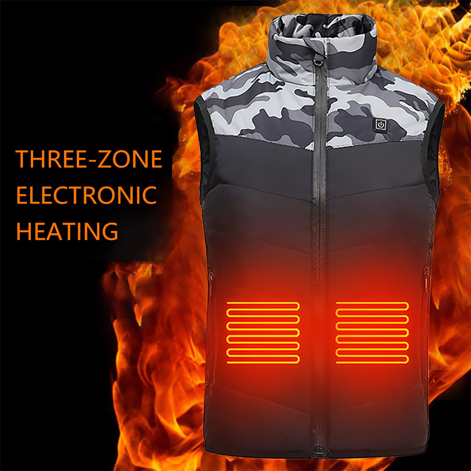 Revestimento aquecido usb térmico do revestimento do revestimento impermeável wintproof inverno aquecido para o miúdo, casaco de carregamento elétrico aquecido quente para o esqui: XXL / B