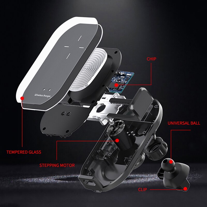 Gravity Qi Wireless Car Charger Mount for iPhone 11 Pro XS Max XR X 8 10W Fast Wireless Charging Phone Holder for Samsung S10 S9