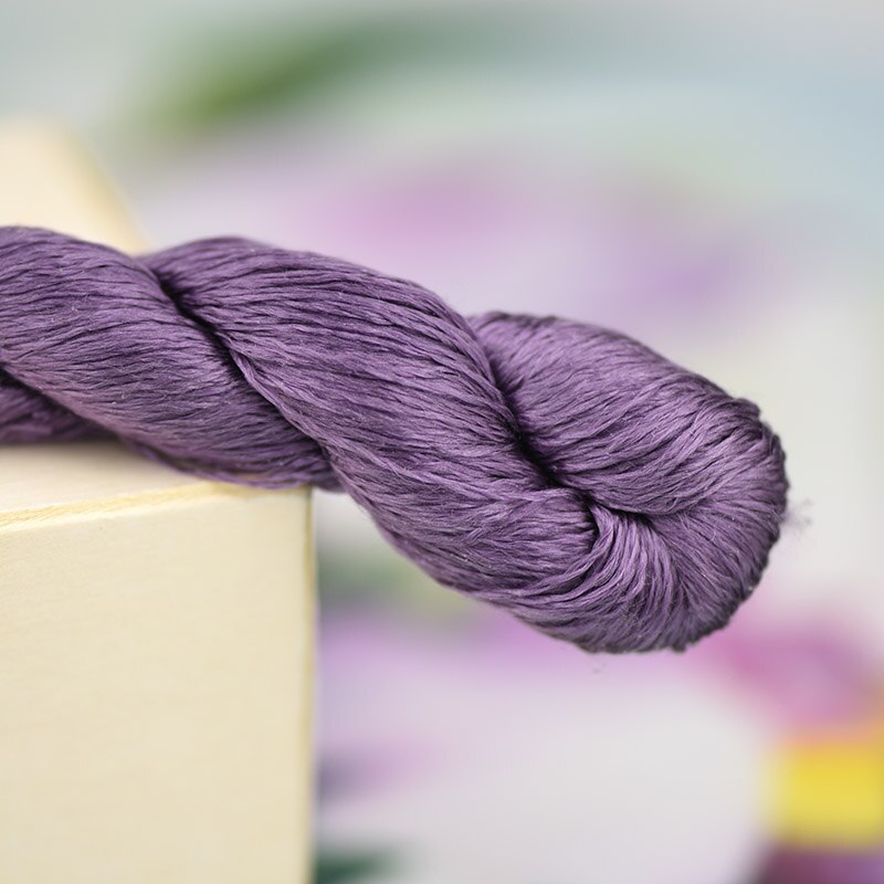 Hilo de bordar de seda/100% hilo de seda/bordado a mano, punto de cruz, morado oscuro/9 colores puros: 5