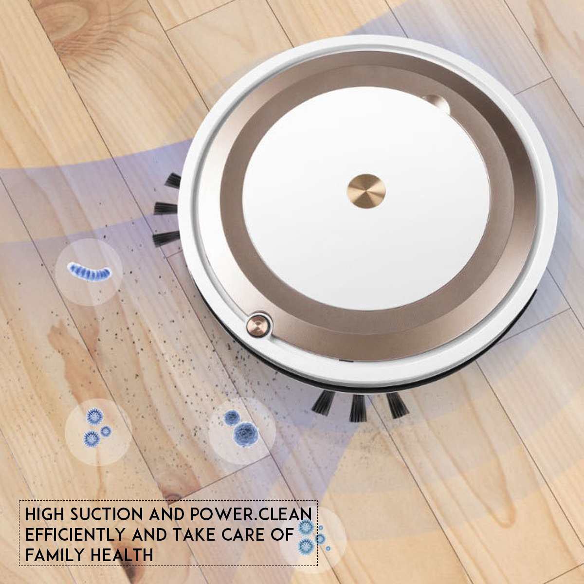 3-In-1 Multifunction Sweep Mopping Robot Vacuum Cleaner Rechargeable Dry Wet Mop Vacuum Cleaner Strong Suction Home Clean